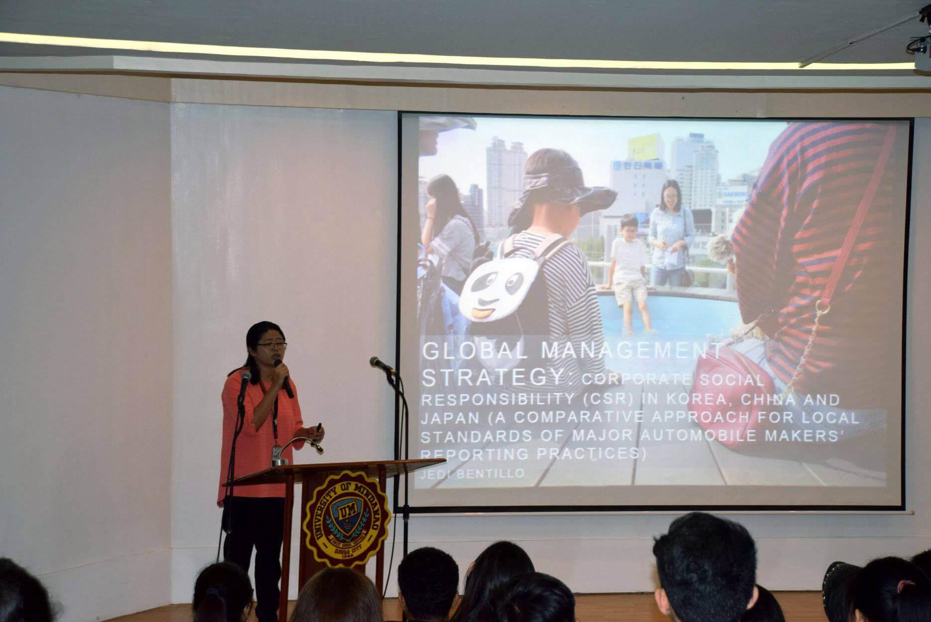 University of Mindanao Exchange Student at Kongju National University